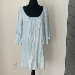 Glam Flow-y Semi-Long Sleeve Dress